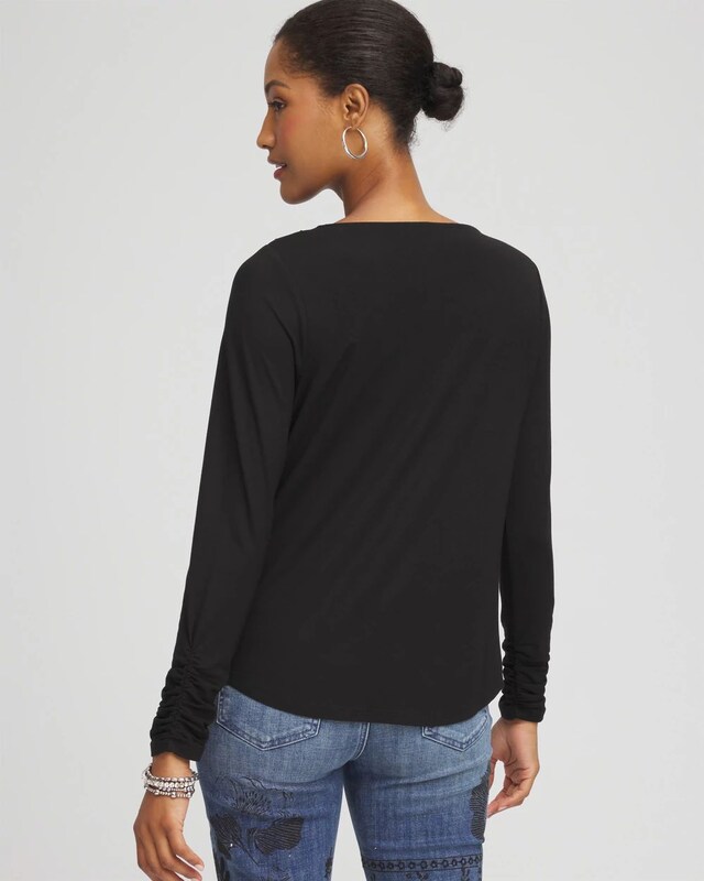 Cowlneck Long-Sleeved Tee - image 3